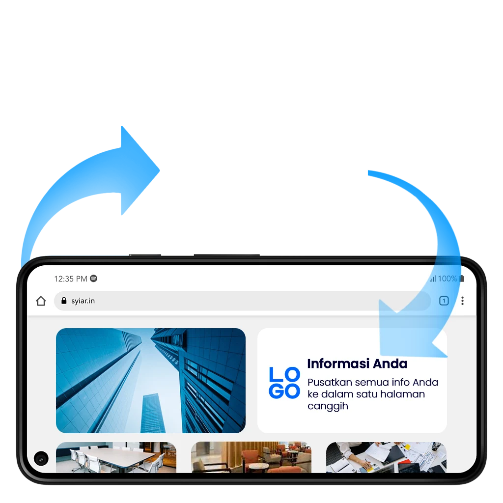 Fitur Responsive Design dari tebar.info